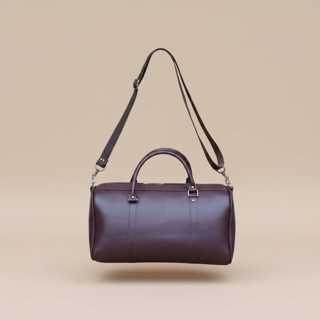 Rustic Charm Cowhide Barrel Bag